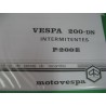 vespa 200 DN y P 200 E (intermitentes) despiece