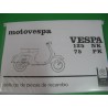 vespa 75 PK despiece