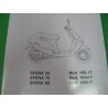 vespa sfera 50, 75 y 80 despiece