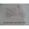 vespa zip fastrider despiece