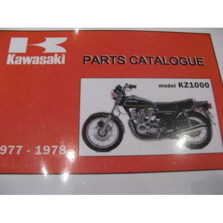 kawasaki KZ 1000 despiece en ingles