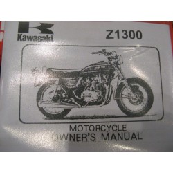 kawasaki Z 1300 mantenimiento en ingles