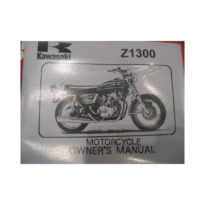 kawasaki Z 1300 mantenimiento en ingles