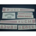 puch minicross 82 juego de adhesivos
