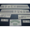 puch minicross 50 juego de adhesivos