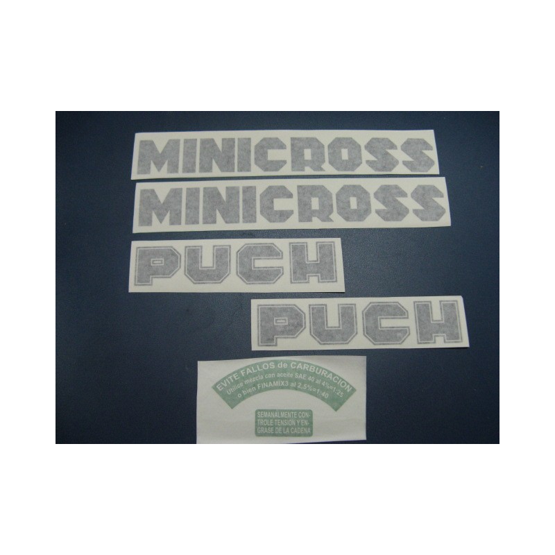 puch minicross 50 (cascahuevos) juego de adhesivos