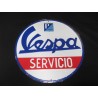 vespa servicio chapa decorativa en relieve de 30 cm de diametro