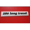 bultaco frontera y pursang adhesivo "long travel 280" negro