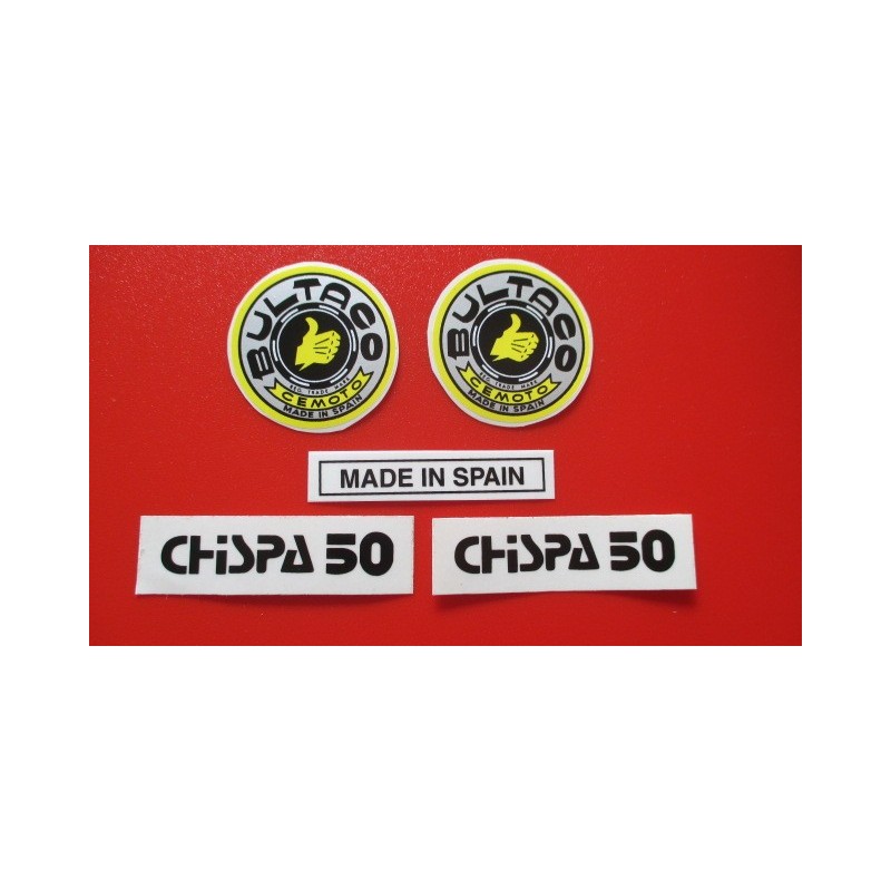 bultaco chispa juego completo de adhesivos