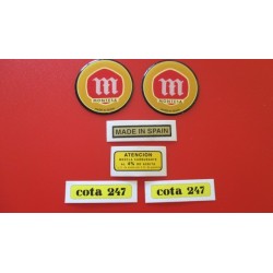 montesa cota 247 juego adhesivos amar incluye emblemas relieve