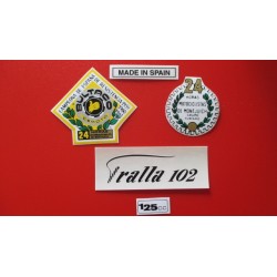 bultaco tralla 102 juego de 5 adhesivos