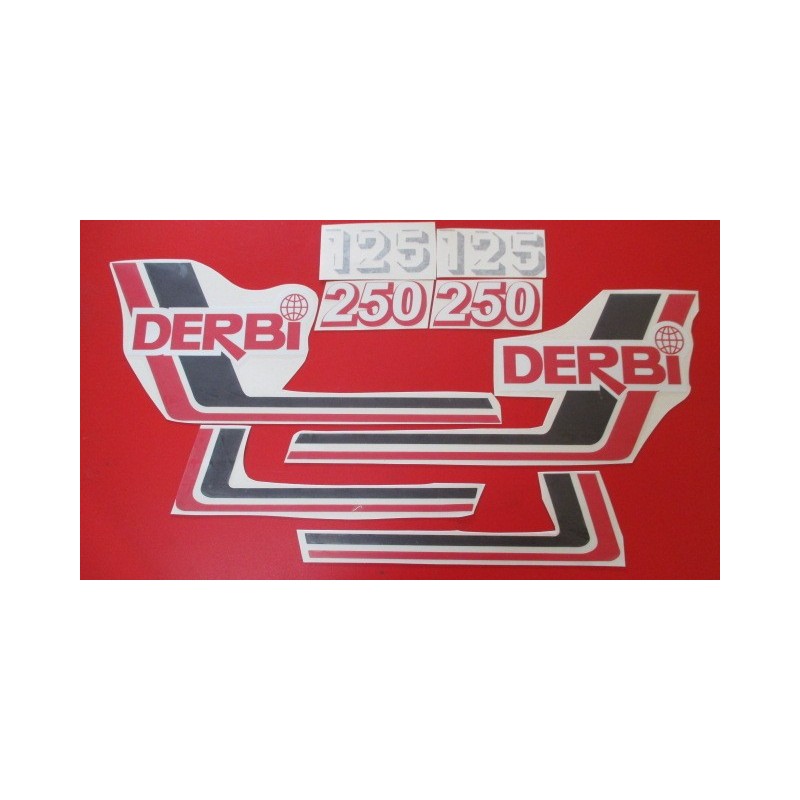 derbi RC y CR 125 y 250 juego de adhesivos tipo 5