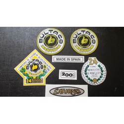 bultaco saturno juego de adhesivos incluye emblemas en relieve