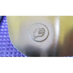 bultaco campo cubrecadena de aluminio con empblema y soporte