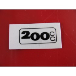bultaco 200 adhesivo "200" del guardabarros trasero