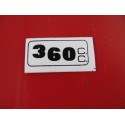 bultaco 360 adhesivo "360" del guardabarros trasero