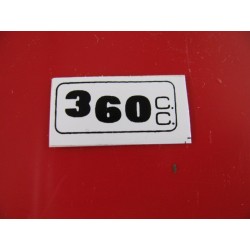 bultaco 360 adhesivo "360" del guardabarros trasero