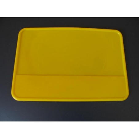 portanumero trial universal rectangular amarillo