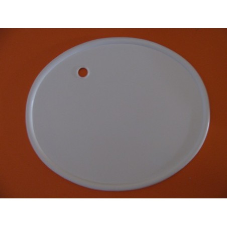 plastic number holder white with hole for thrattle cable