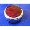 taillight metallic (65 x 40 mm) with 2 lamp holder for motorcycles fron 40 50 60 and 70 years