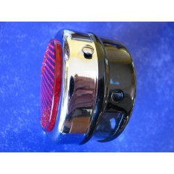 taillight metallic (65 x 40 mm) with 2 lamp holder for motorcycles fron 40 50 60 and 70 years