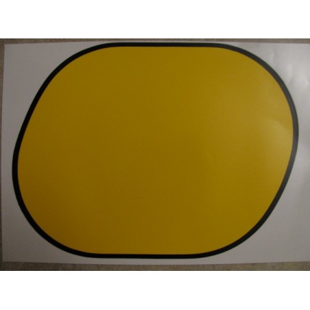 montesa enduro h7 250 adhesivo de la tapa lateral derecha amarilla con borde negro