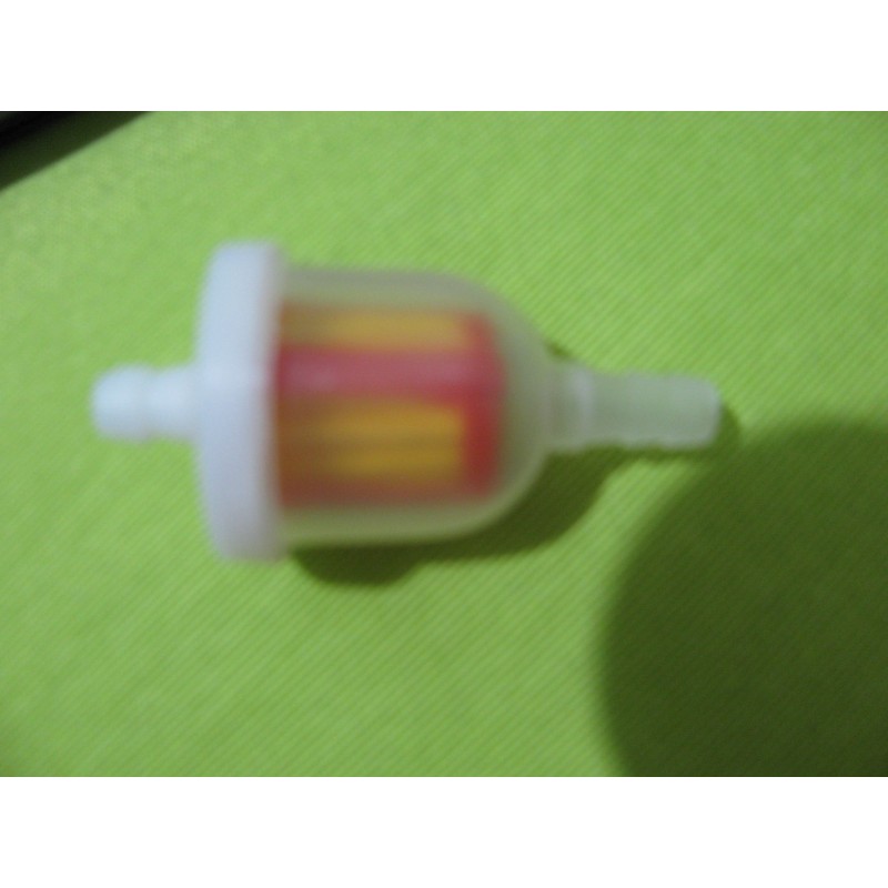 filtro de gasolina redondo traslucido macarron de 6
