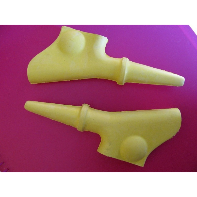 ossa tr80 protectores (2) de maneta amarillos