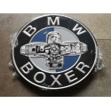 bmw boxer chapa decorativa en relieve de 30 cm