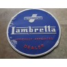 lambretta chapa decorativa en relieve de 30cm de diametro