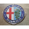 alfa romeo chapa decorativa en relieve 30 cm diametro