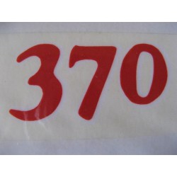 Bultaco 370 adhesivo 370 rojo-blanco para mk 11 y 12