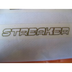 Bultaco Streaker adhesivo "streaker" transparente-oro ref.91 (6,
