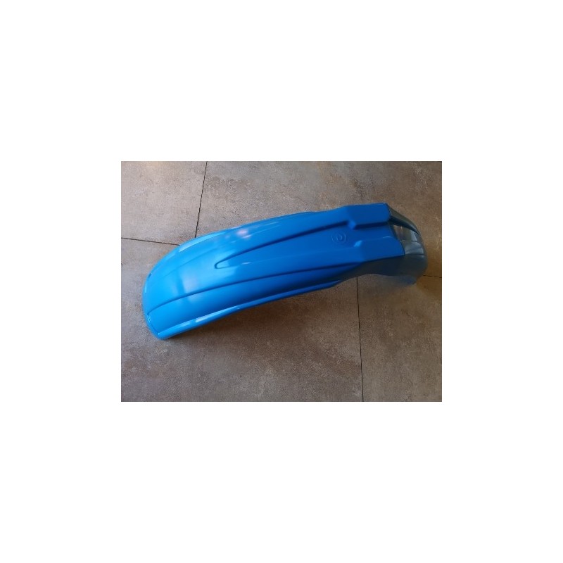 guardabarros delantero de moto enduro y cross ventilado azul