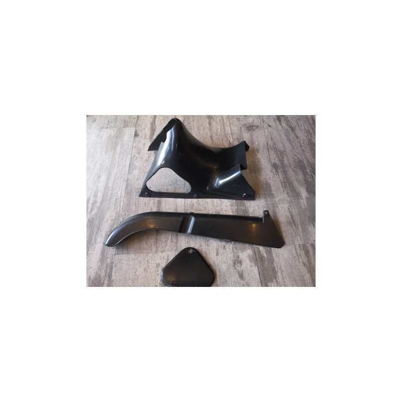 montesa impala y derivadas tapa de caja de herramientas con carcasa y cubrecadena en plastico negro
