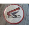 honda chapa decorativa envejecida de 30 cm de diametro