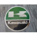kawasaki chapa decorativa envejecida de 30 centimetros de diametro