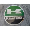 kawasaki chapa decorativa envejecida de 30 centimetros de diametro