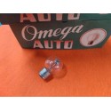 bombilla de faro esferica marca omega 12 voltios 25-25 watios