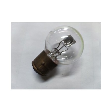 bombilla de faro esferica de 6 voltios y 25 watios casquillo de 21 milimetros y 3 tetones