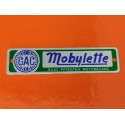 mobylette GAC emblema de aluminio