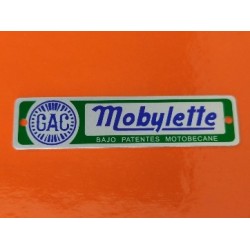 mobylette GAC emblema de aluminio