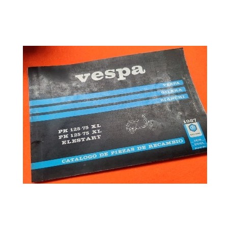 vespa PK 75 y 125 XL y elestart libro de despiece original