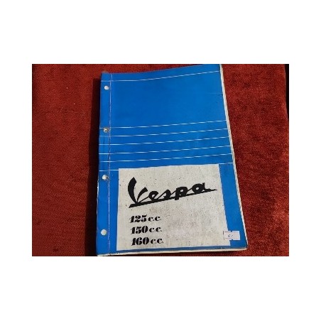 vespa 125 150 y 160 libro de despiece original