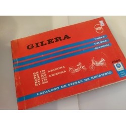 gilera RX arizona y RV 125 y 200 libro de despiece original