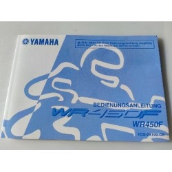 yamaha wr450 f de 2012 manual del propietario original en aleman