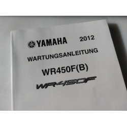 yamaha wr450 f de 2012 manual de taller original en aleman